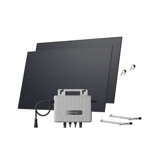 EcoFlow STREAM Balcony Kit Lattice Balcony / (900Wp) 2 × 450W Rigid Solar Panel + STREAM Microinverter / Bracket: Lattice Balcony