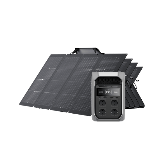 Générateur solaire de la gamme EcoFlow DELTA 3 (PV220W) DELTA 3 Plus / 4 panneaux solaires rigides de 220 W